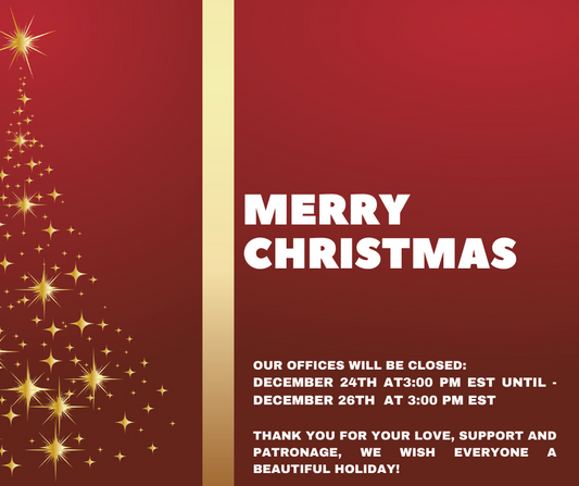 Holiday Closures of Our Offices